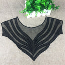 Womens Vintage Black Lace Collar Embroidered Collar DIY for Clothing Accessories