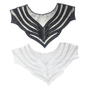 Womens Vintage Black Lace Collar Embroidered Collar DIY for Clothing Accessories
