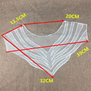 Womens Vintage White Lace Collar Embroidered Collar DIY for Clothing Accessories