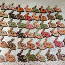 Pack of 100 Colorful Rabbits Shape Wooden Buttons Embellishment for Sewing and Crafts