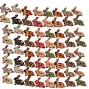 Pack of 100 Colorful Rabbits Shape Wooden Buttons Embellishment for Sewing and Crafts