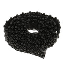 1yd Black Beaded Lace Trims Vintage Mesh Fabric Sewing Crafts Applique Ribbon