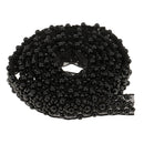 1yd Black Beaded Lace Trims Vintage Mesh Fabric Sewing Crafts Applique Ribbon
