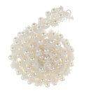 80cm Handmade Pearl Beaded Sewing Trim Chain Dress Decor Craft White