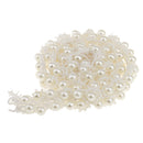 80cm Handmade Pearl Beaded Sewing Trim Chain Dress Decor Craft White