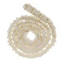 85cm Acrylic Beaded Sewing Lace Trim Applique Ribbon Dress Decor Craft White
