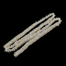 85cm Acrylic Beaded Sewing Lace Trim Applique Ribbon Dress Decor Craft White