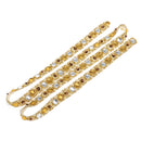85cm Acrylic Beaded Sewing Lace Trims Applique Ribbon Dress Decor Craft Gold