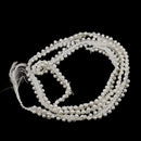 85x1cm Pearl Beaded Sewing Lace Trims Ribbon Dress Decor Craft White