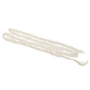 85x1cm Pearl Beaded Sewing Lace Trims Ribbon Dress Decor Craft White