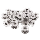 25 Pieces Metal Bobbins Sewing Machine Bobbins Case Organizer with Case 25mm