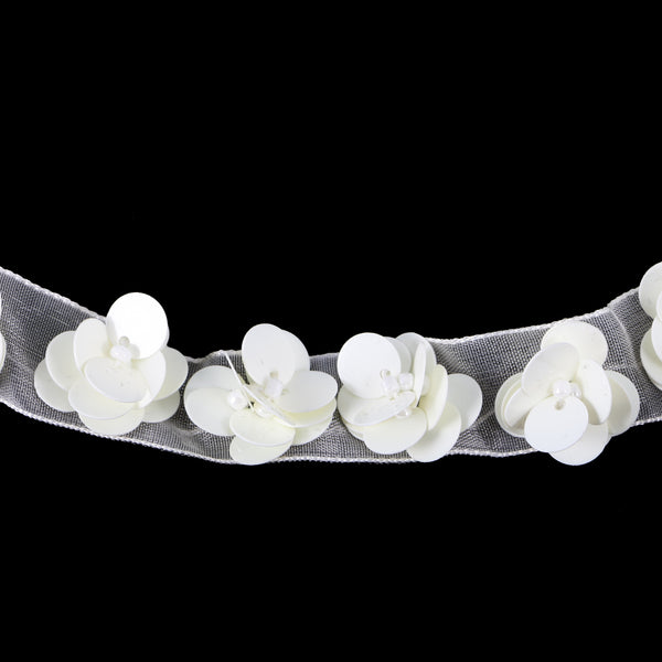 1 Yard Flower Trims Ribbon Wedding DIY Sewing Supplies Handmade Ribbon Costume Wedding Decoration Crafts