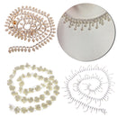 1 Yard Flower Trims Ribbon Wedding DIY Sewing Supplies Handmade Ribbon Costume Wedding Decoration Crafts