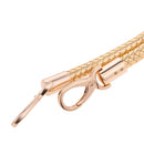 Women Ladies Fashionable Shoulder Bag Handbag DIY Replacement Accessory Handle Braided Rope Handbag Strap Pack of 2PCS Gold