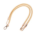 Women Ladies Fashionable Shoulder Bag Handbag DIY Replacement Accessory Handle Braided Rope Handbag Strap Pack of 2PCS Gold