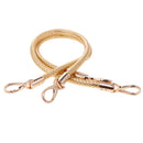 Women Ladies Fashionable Shoulder Bag Handbag DIY Replacement Accessory Handle Braided Rope Handbag Strap Pack of 2PCS Gold