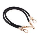 Women Ladies Fashionable Shoulder Bag Handbag DIY Replacement Accessory Handle Braided Rope Handbag Strap Pack of 2PCS Black