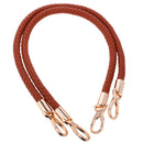 Women Ladies Fashionable Shoulder Bag Handbag DIY Replacement Accessory Handle Braided Rope Handbag Strap Pack of 2PCS Brown