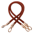 Women Ladies Fashionable Shoulder Bag Handbag DIY Replacement Accessory Handle Braided Rope Handbag Strap Pack of 2PCS Brown