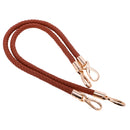 Women Ladies Fashionable Shoulder Bag Handbag DIY Replacement Accessory Handle Braided Rope Handbag Strap Pack of 2PCS Brown