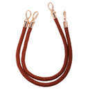 Women Ladies Fashionable Shoulder Bag Handbag DIY Replacement Accessory Handle Braided Rope Handbag Strap Pack of 2PCS Brown