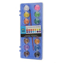 16 Colors Portable Solid Watercolor Cake Kids School Painting Pigment Brush Art Set with Box
