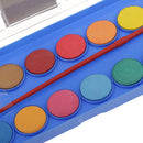 16 Colors Portable Solid Watercolor Cake Kids School Painting Pigment Brush Art Set with Box