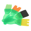 4 Pieces Sponge Paint Brush Seal Sponge Brush Plastic Handle Kids Painting Tool
