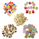 100Pieces Round Shape Wooden Buttons for Sewing and Crafts 20mm