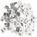 Pack of 100 Wooden Puzzle Tiles Craft Alphabet Lowercase Letters Embellishments Cube Blocks for Kids Creative Toys Crafts