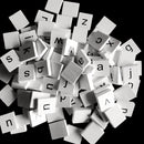 Pack of 100 Wooden Puzzle Tiles Craft Alphabet Lowercase Letters Embellishments Cube Blocks for Kids Creative Toys Crafts