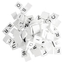 100pcs White Wooden Alphabet Tile Set Crafts Embellishments Blocks Cube for Scrapbooking