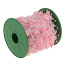 30 Meters Satin Flower Handmade Pearl Bead Chain Trim DIY Decor Pink