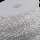 15 Meters Beads Cotton Line Chain Garland For Handbag Clothes Craft Projects DIY Wedding Decor White