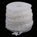 15 Meters Beads Cotton Line Chain Garland For Handbag Clothes Craft Projects DIY Wedding Decor White
