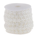 15 Meters Beads Cotton Line Chain Garland For Handbag Clothes Craft Projects DIY Wedding Decor White