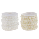 15 Meters Beads Cotton Line Chain Garland For Handbag Clothes Craft Projects DIY Wedding Decor White