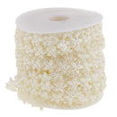 15 Meters Beads Cotton Line Chain Garland For Handbag Clothes Craft Projects DIY Wedding Decor Beige