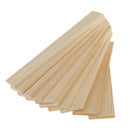 20x Natural Smooth Blank Wood Slices Rectangle Plaque For Modelling Material