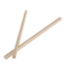 10 Pieces Balsa Wood Unfinished Wood Craft Groove Sticks Dowel Rod 11mm