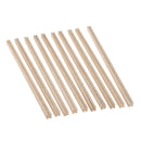 10 Pieces Balsa Wood Unfinished Wood Craft Groove Sticks Dowel Rod 11mm