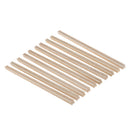 10 Pieces Balsa Wood Unfinished Wood Craft Groove Sticks Dowel Rod 11mm
