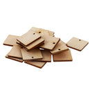 100 Pieces Basswood Natural Color Children Drawing Wood ,Wood Embellishments with Hole