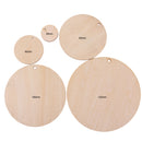 10 Pieces Wooden Round Unfinished Blank Scrapbooking Wedding Party Hanging Gift Tags 100mm