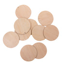 10 Pieces Wooden Round Unfinished Blank Scrapbooking Wedding Party Hanging Gift Tags 100mm