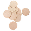 10 Pieces Wooden Round Unfinished Blank Scrapbooking Wedding Party Hanging Gift Tags 100mm