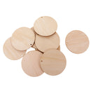 10 Pieces Wooden Round Unfinished Blank Scrapbooking Wedding Party Hanging Gift Tags 100mm