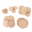 10 Pieces Wooden Round Unfinished Blank Scrapbooking Wedding Party Hanging Gift Tags 100mm
