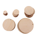 10 Pieces Wooden Round Unfinished Blank Scrapbooking Wedding Party Hanging Gift Tags 100mm