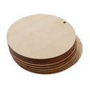 10 Pieces Wooden Round Unfinished Blank Scrapbooking Wedding Party Hanging Gift Tags 120mm